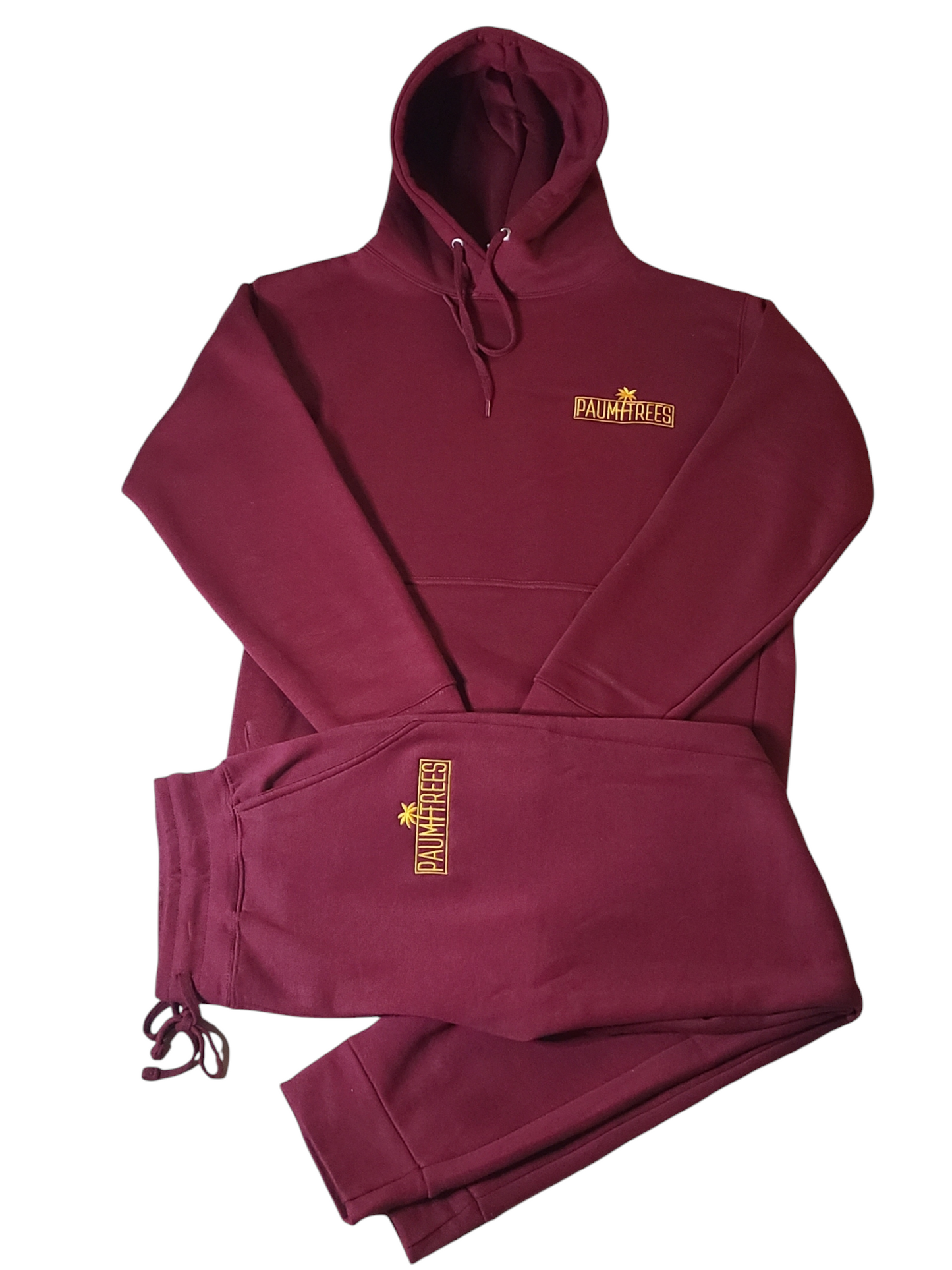 Paumtrees Burgundy&Gold sweat suit🥇🏅